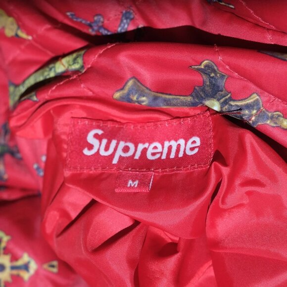 Supreme SS13 red reversible crosses bomber jacket size M - Picture 6 of 6